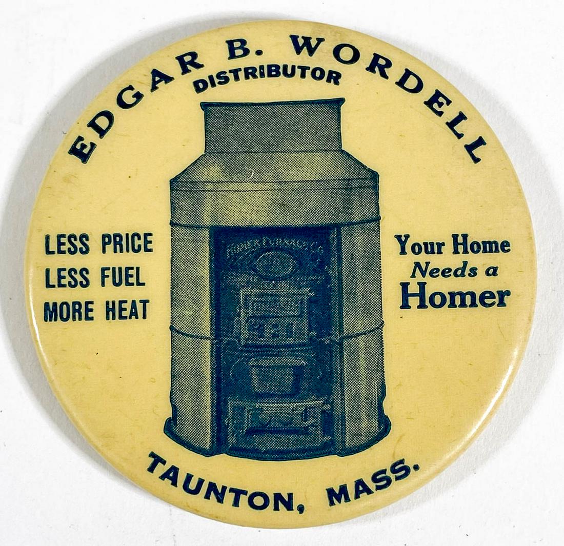 Homer Furnace Co. Celluloid Pocket Mirror (1 of 2)