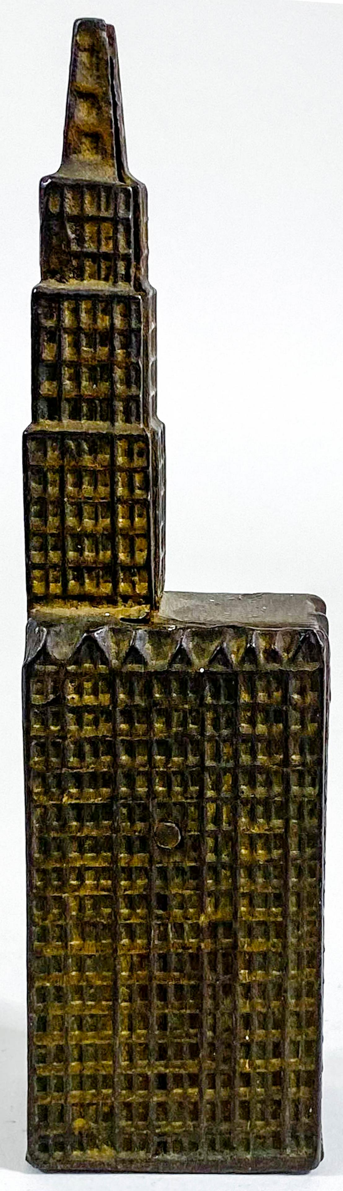 Antique Cast Iron Skyscraper Still Bank (1 of 6)