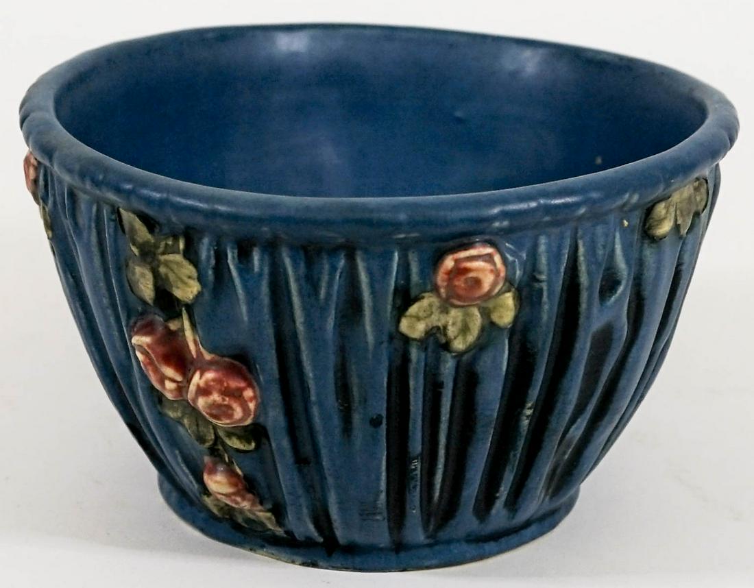 Weller Studio Pottery [Blue with Roses] (1 of 7)