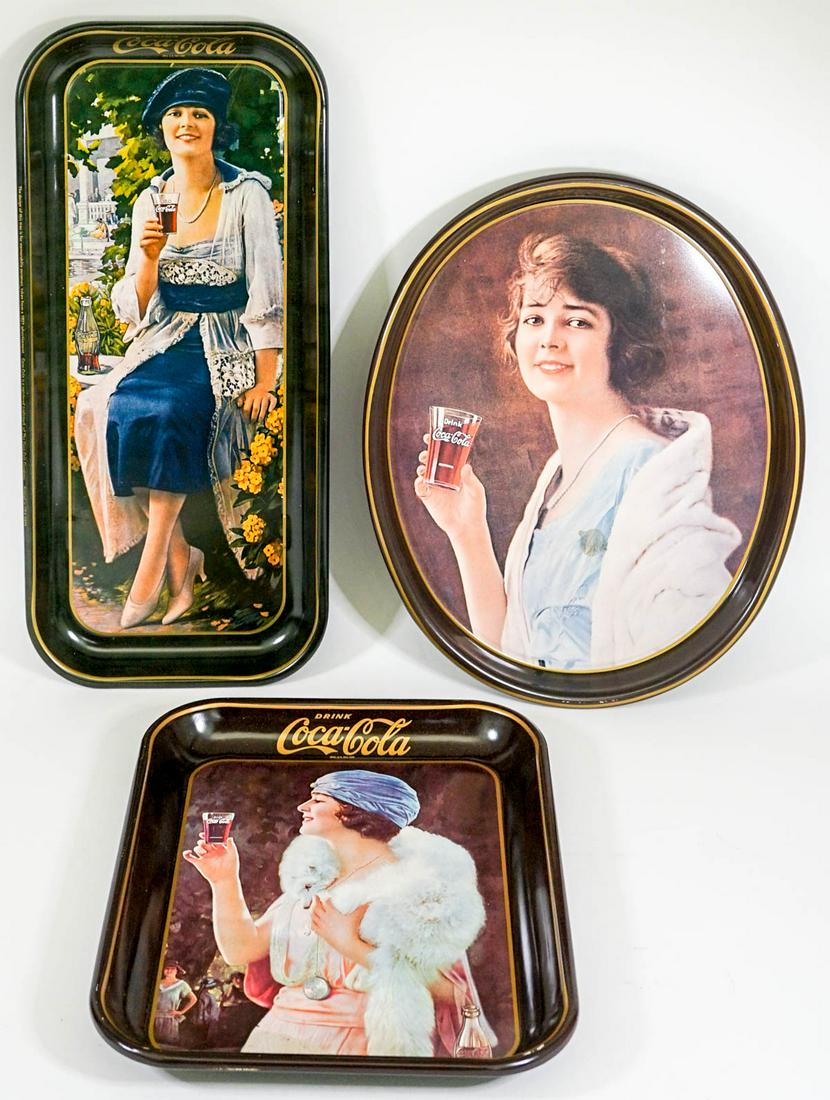 Coca-Cola (3) Reproduction Trays {Coke] (1 of 10)