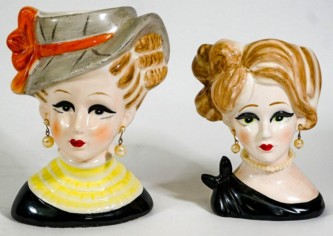 NAPCO (2) Vintage Head Vases [Ladies] (1 of 6)