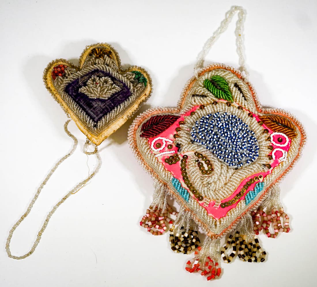 Native American (2) Beaded Souvenir Cushions (1 of 5)