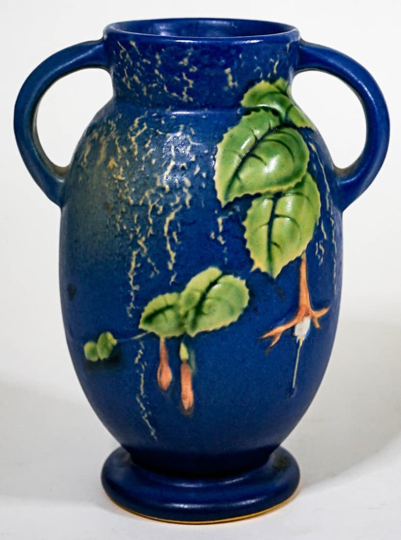 Roseville Fuchsia Blue 892-6 Urn / Vase (1 of 6)