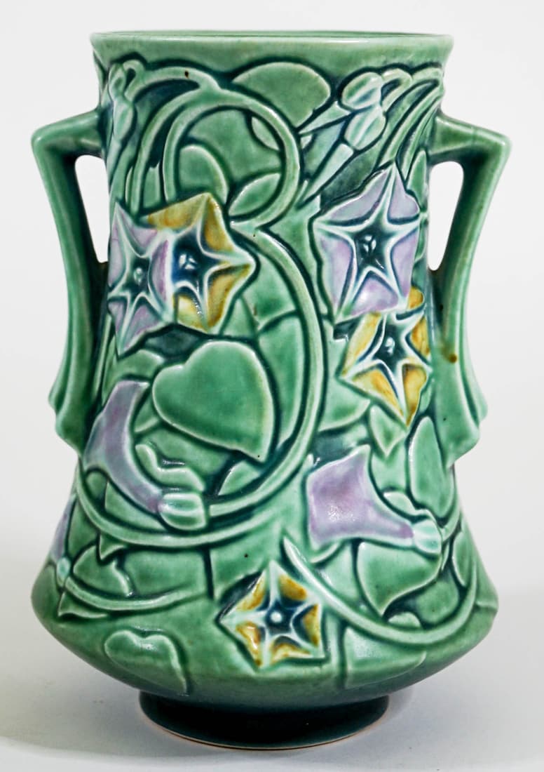 Roseville Morning Glory 6 IN Vase [Green] (1 of 6)