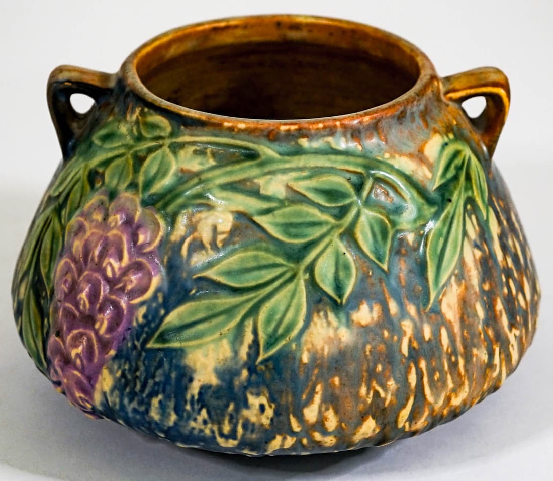 Roseville Wisteria 4 IN Tall Double Handle Vase (1 of 6)