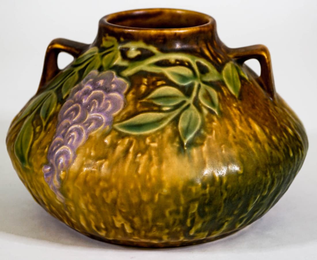 Roseville Wisteria 4 IN Tall Urn / Vase [Brown] (1 of 6)