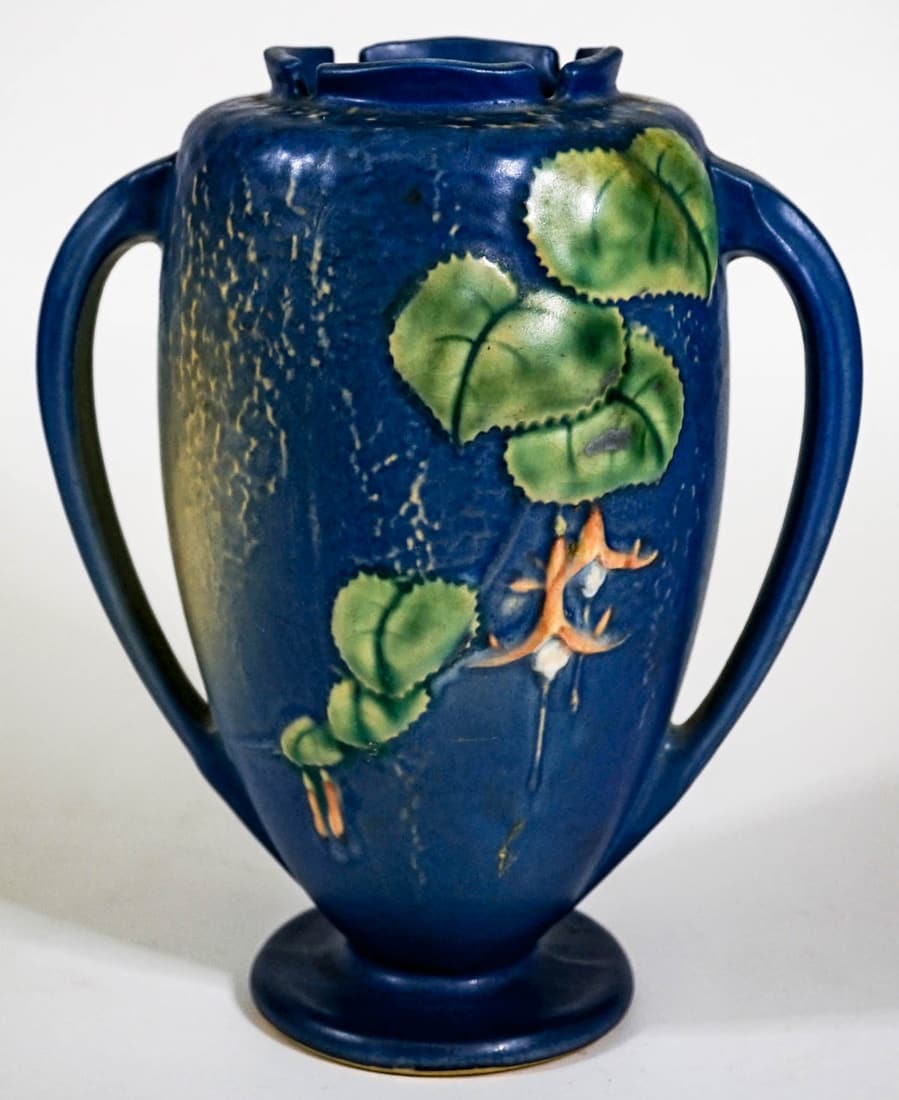 Roseville Blue Fuchsia Vase 897-8 (1 of 6)