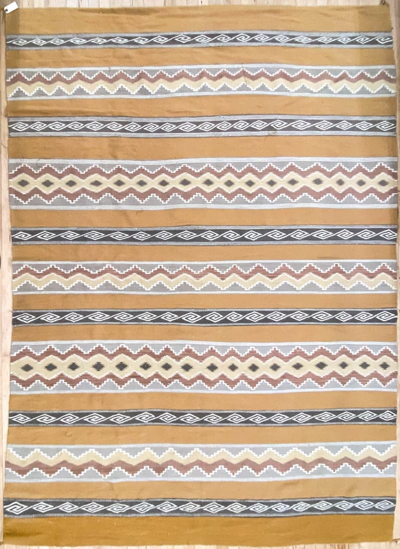 Navajo Wide Ruins Weaving/Rug 112 x 81 Inches (1 of 4)