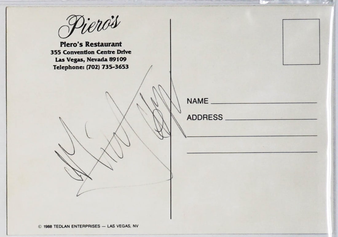 Mick Jagger Signed Postcard BAS LOA (1 of 2)