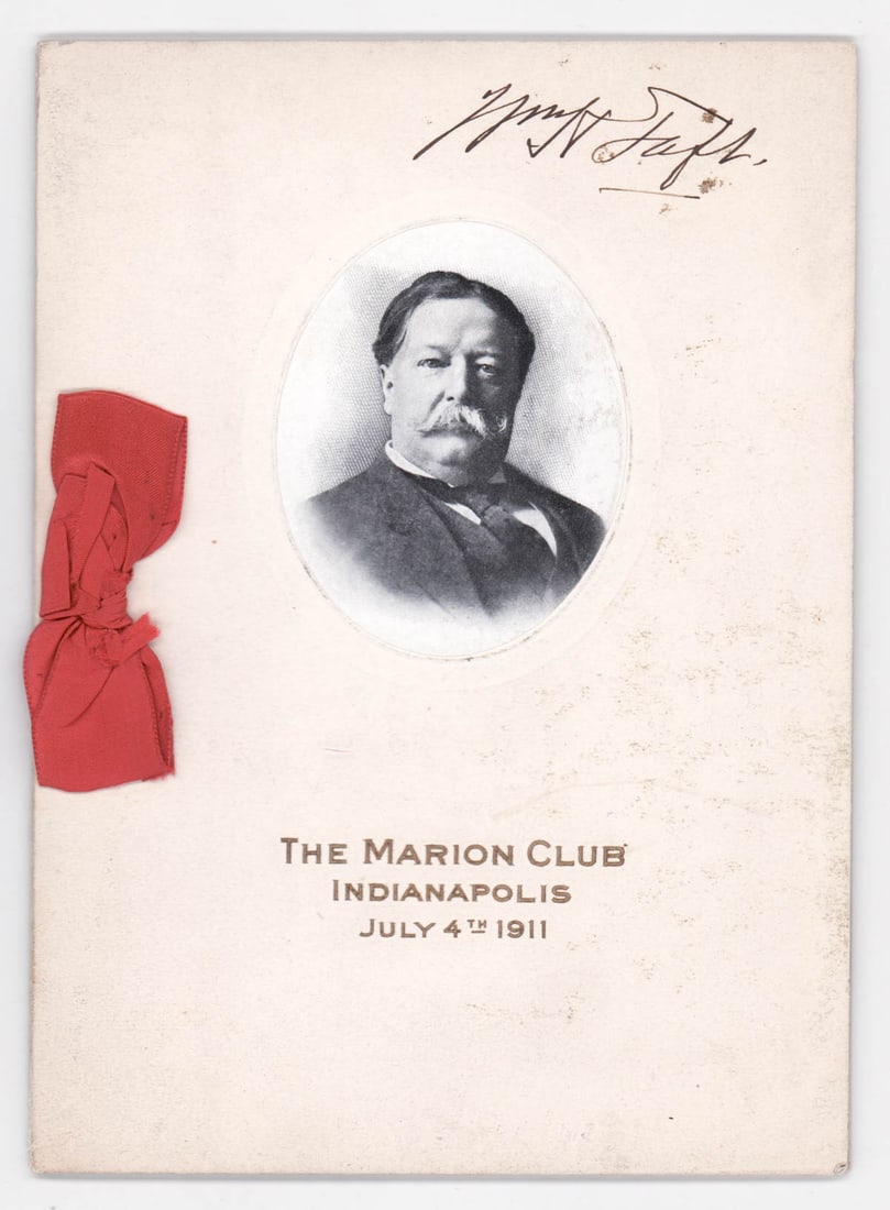 William Taft Signed Invitation Beckett LOA (1 of 11)