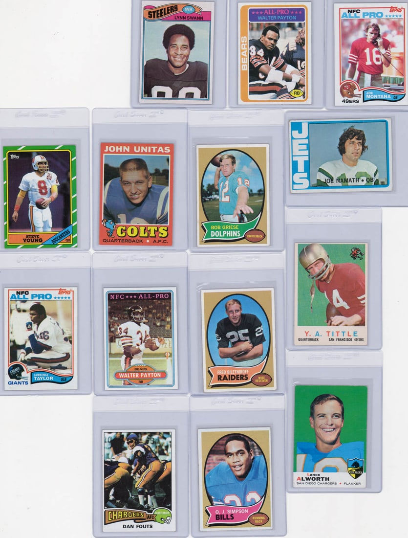 Vintage Football Rookie Cards & HOF'ers (14) (1 of 5)