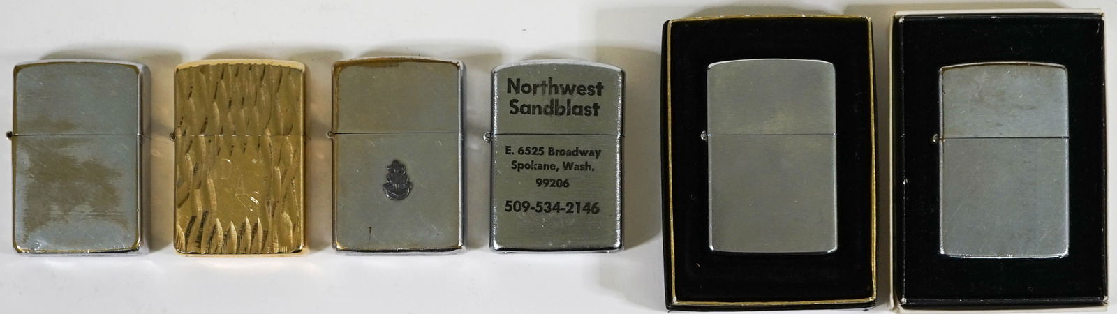 (6) Zippo Lighters 1970's-80's (1 of 8)
