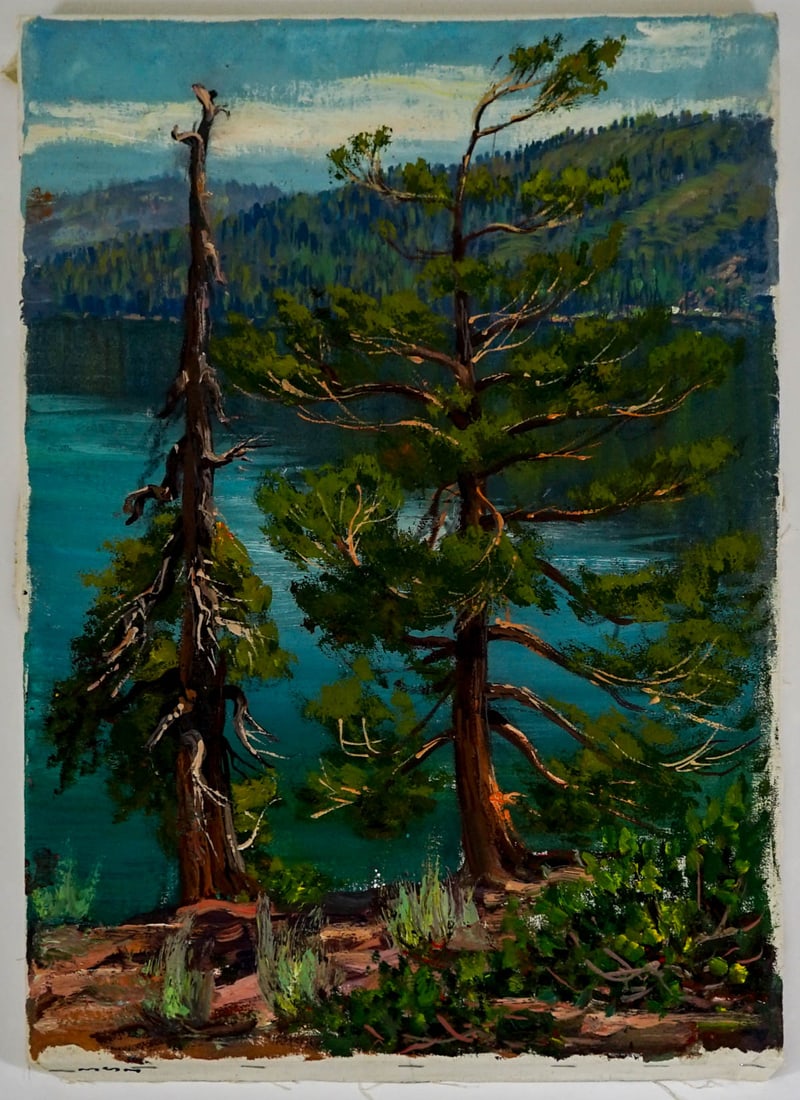 Frederick Kress Oil On Canvas [Fallen Leaf] (1 of 2)