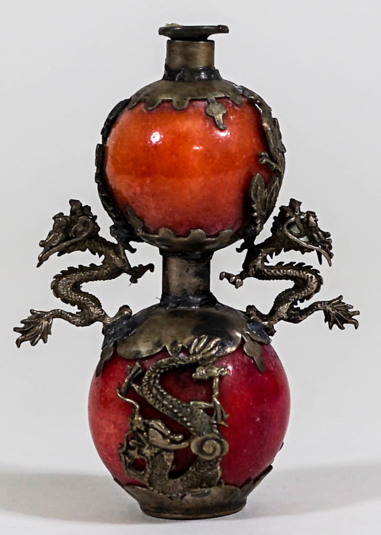 Old Chinese Signed Hardstone Snuff Bottle (1 of 7)