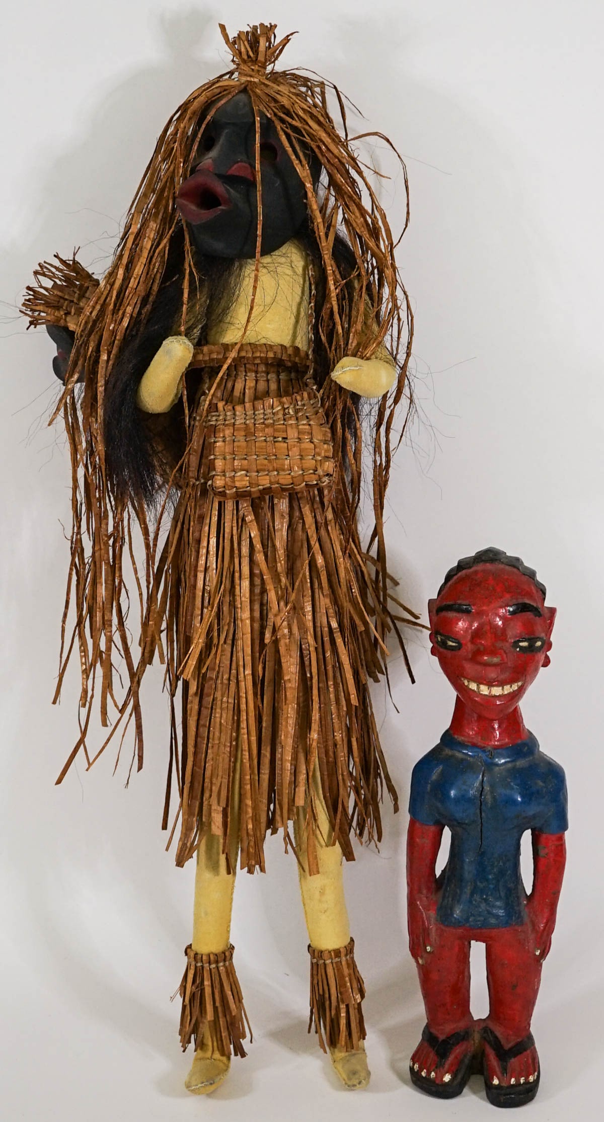 African Doll and Carved Wood Figure (1 of 9)