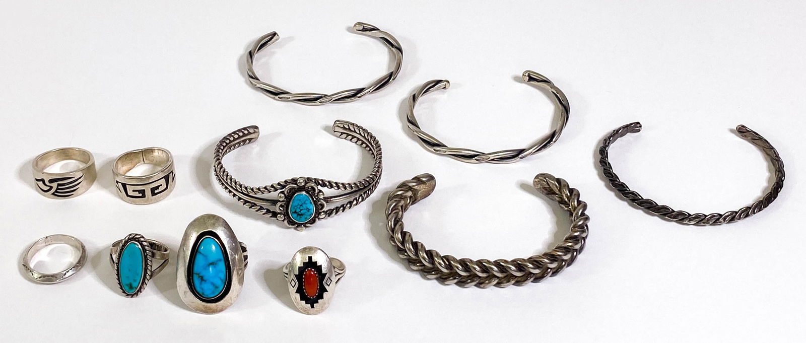 (11 Pcs) Vintage Navajo Jewelry (1 of 19)