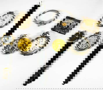 Estate Lot Watches Movado, Bulova: Estate Lot Watches Movado, Bulova. Includes wrist watches and pocket watches for parts or repair. If lot is absent of a condition report one may be requested via email. Condition report is provided as