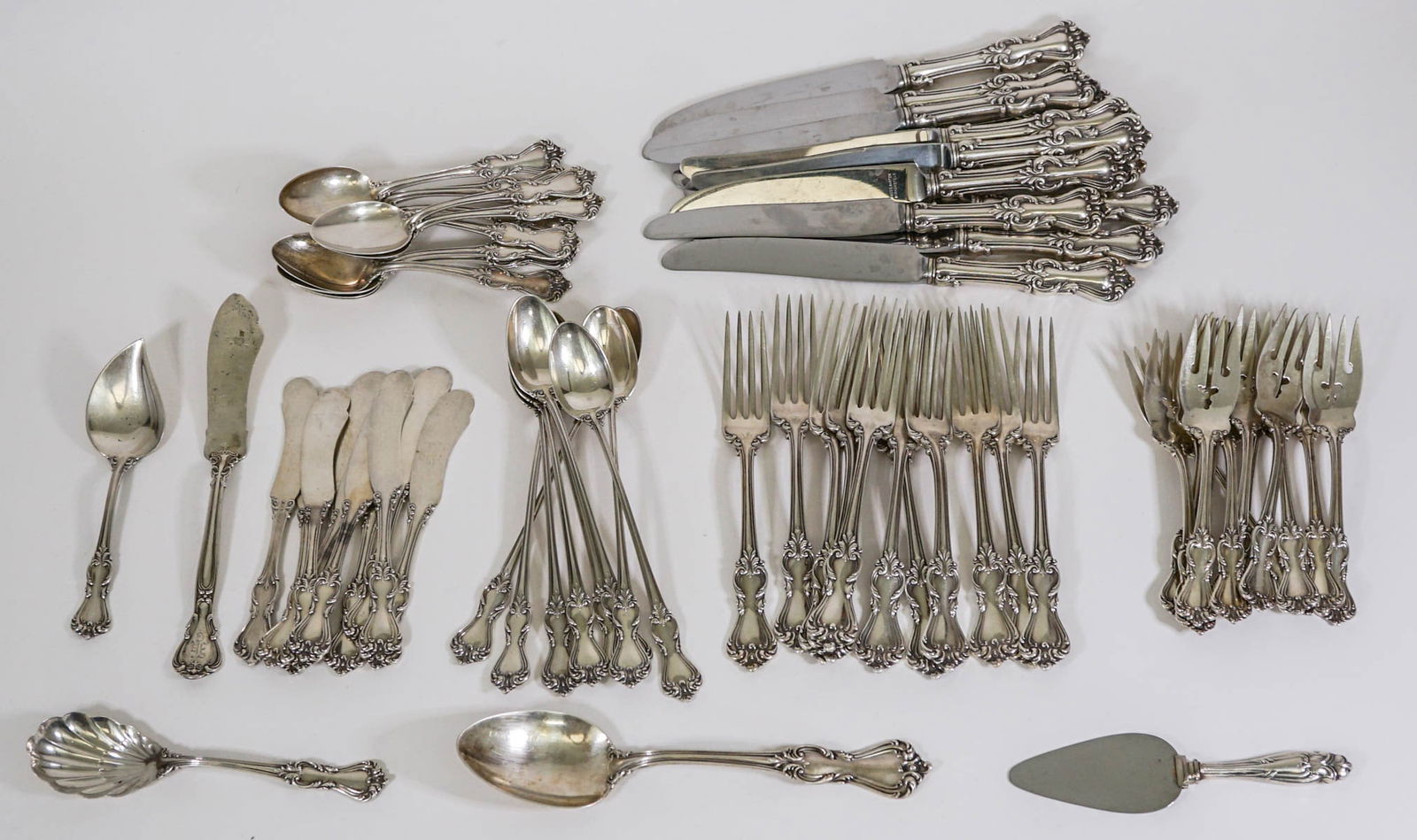 Reed and Barton Marlborough (79PC) Sterling 1938g (1 of 11)