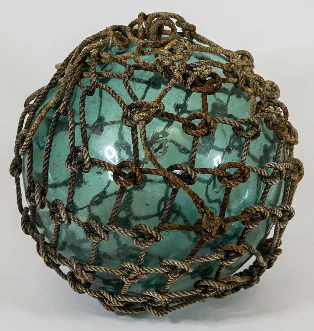 Large Blown Glass Fish Float [Blue] (1 of 8)