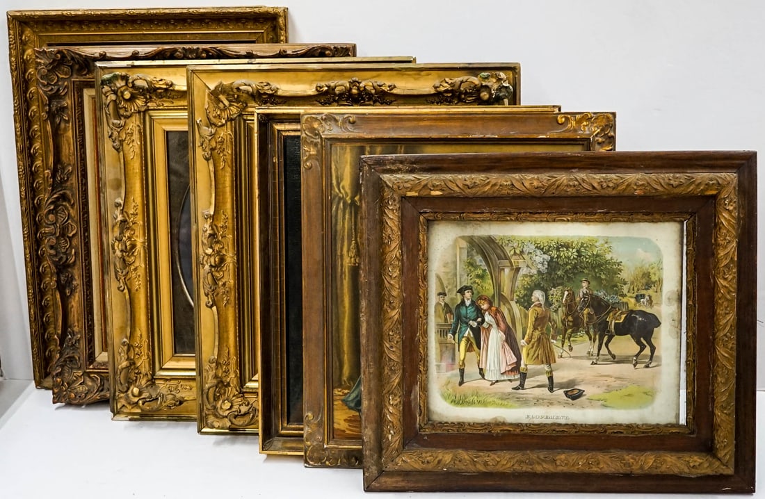 [8] Estate Lot of Frames and Art (1 of 9)