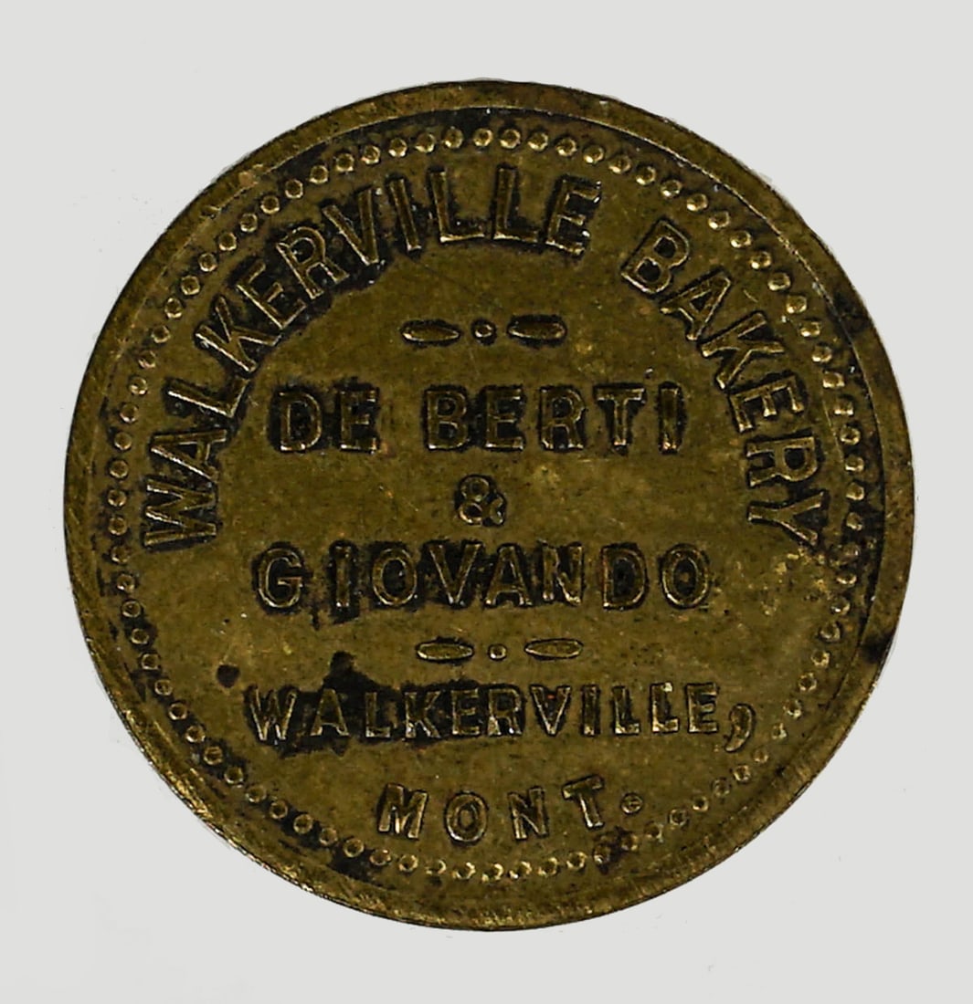 Walkerville Bakery Token (Walkerville, Montana) (1 of 2)