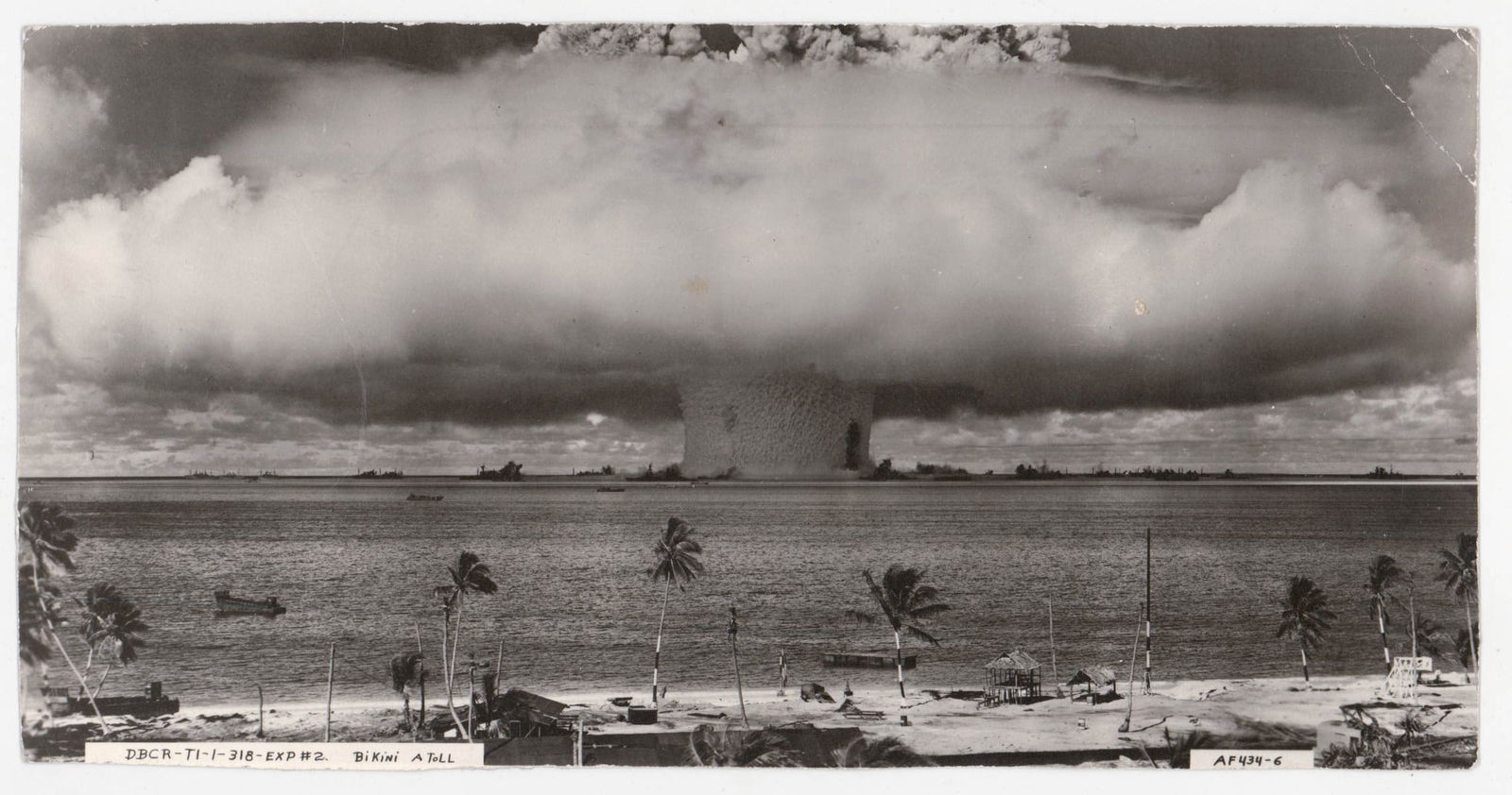 Dated 1946 Bikini Atoll Nuclear Testing Photo (1 of 2)