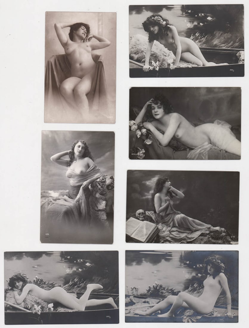 [Female Nudes] Antique Real Photo Postcards (7) (1 of 7)