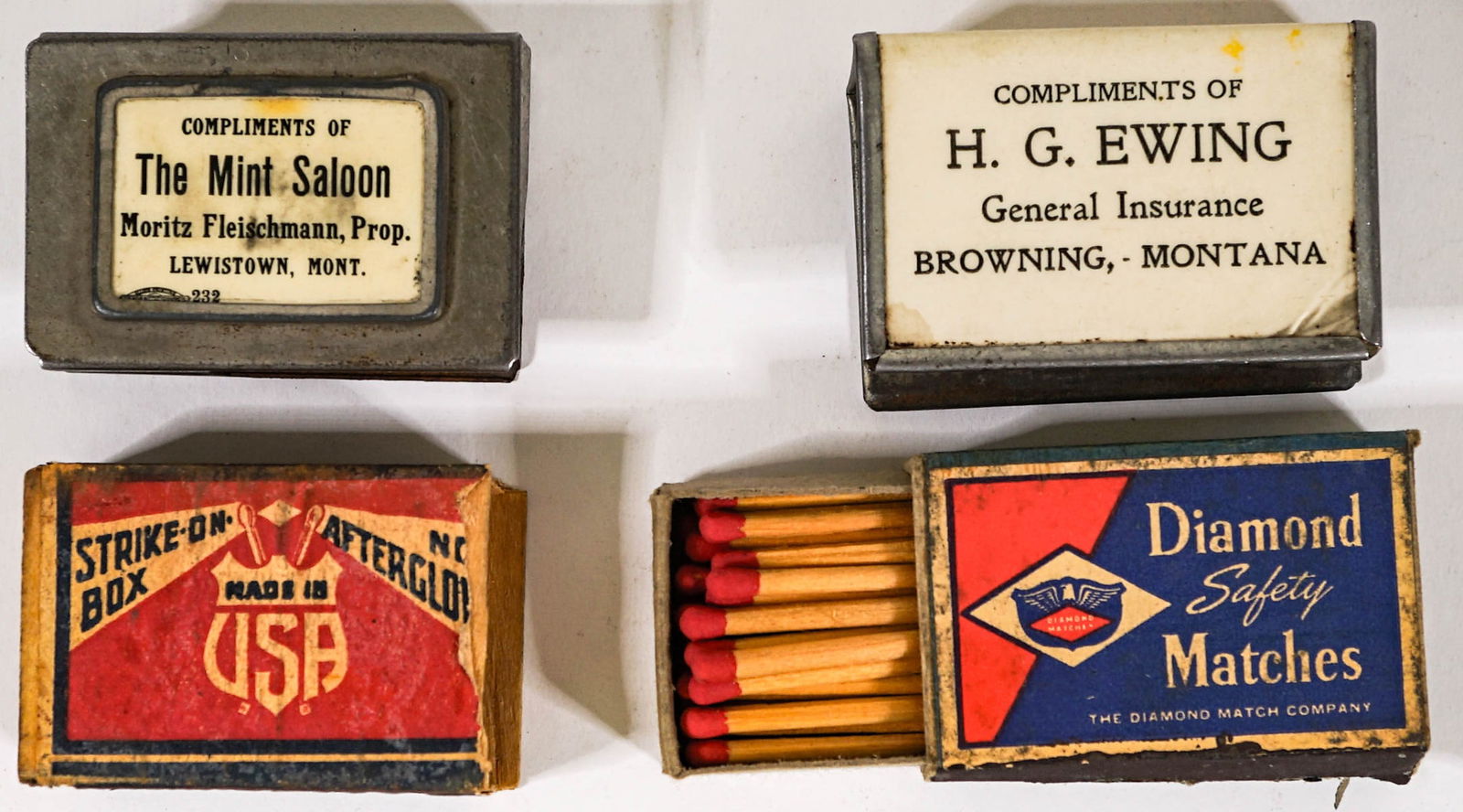 Montana Advertising Metal Matchboxes (2) (1 of 5)