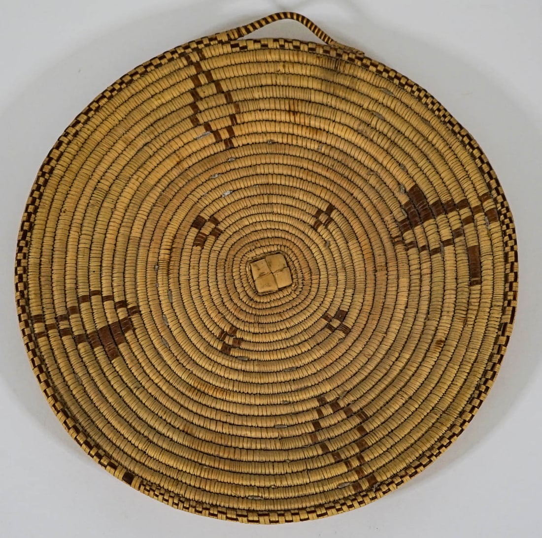 Native American Basketry Tray [Geometric] (1 of 2)