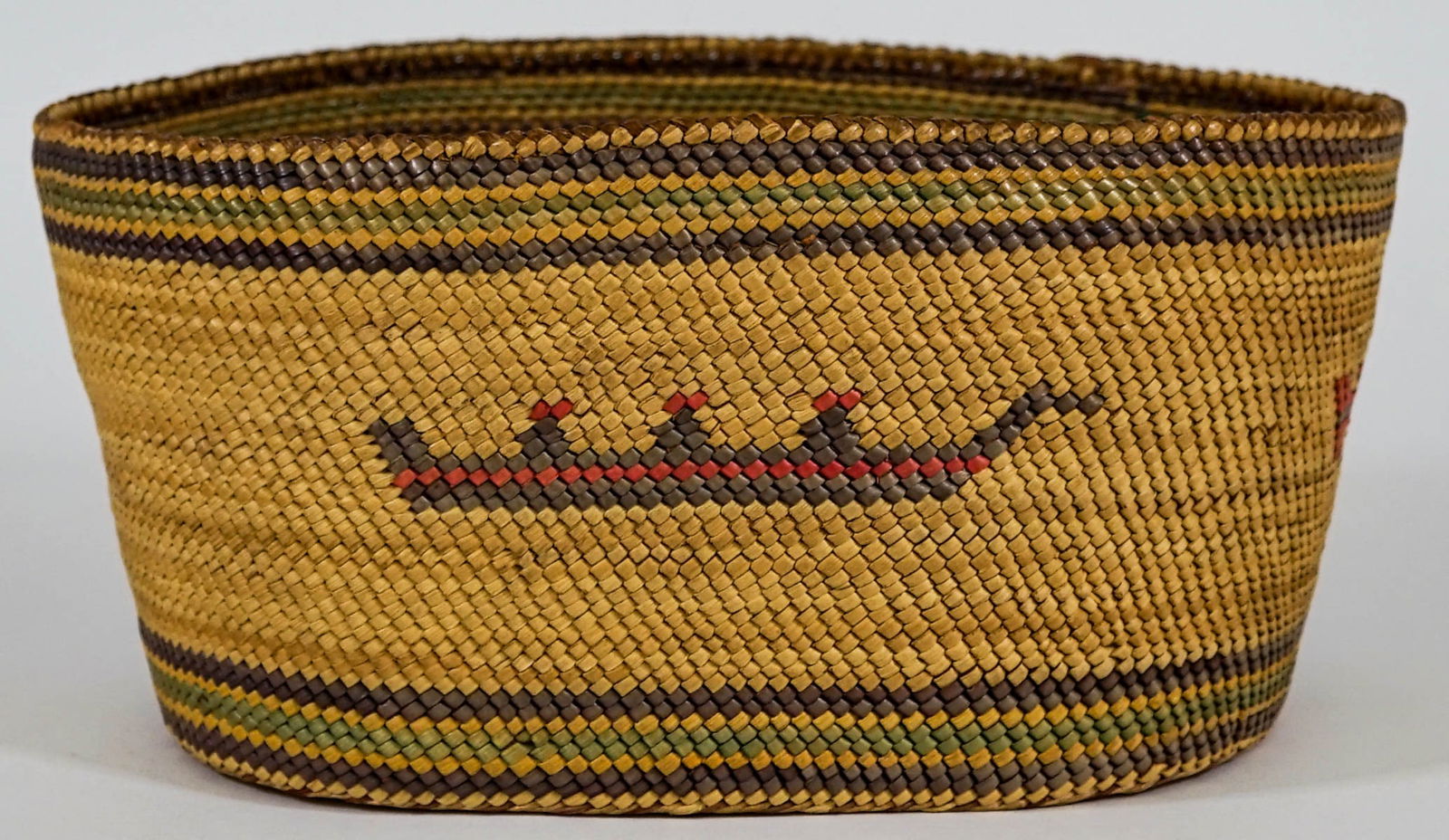 Pacific Northwest Siwash Basket [Polychrome] (1 of 5)