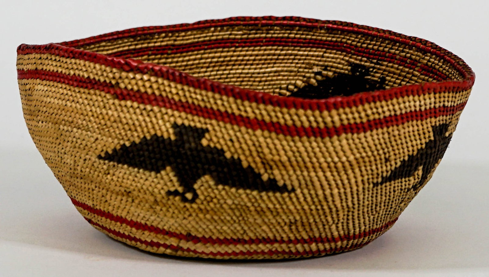 Northwest Coast Basketry Hat [Eagle Motif] (1 of 9)