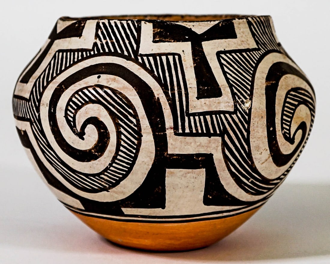 Native American Handpainted Clay Pot (1 of 5)