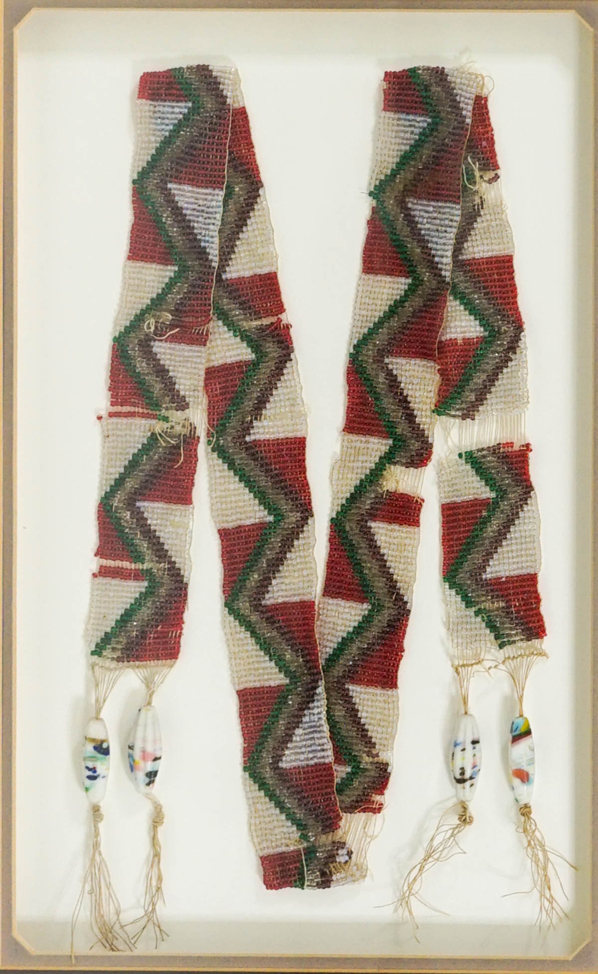 Antique African Beadwork Framed Shadow Box (1 of 3)