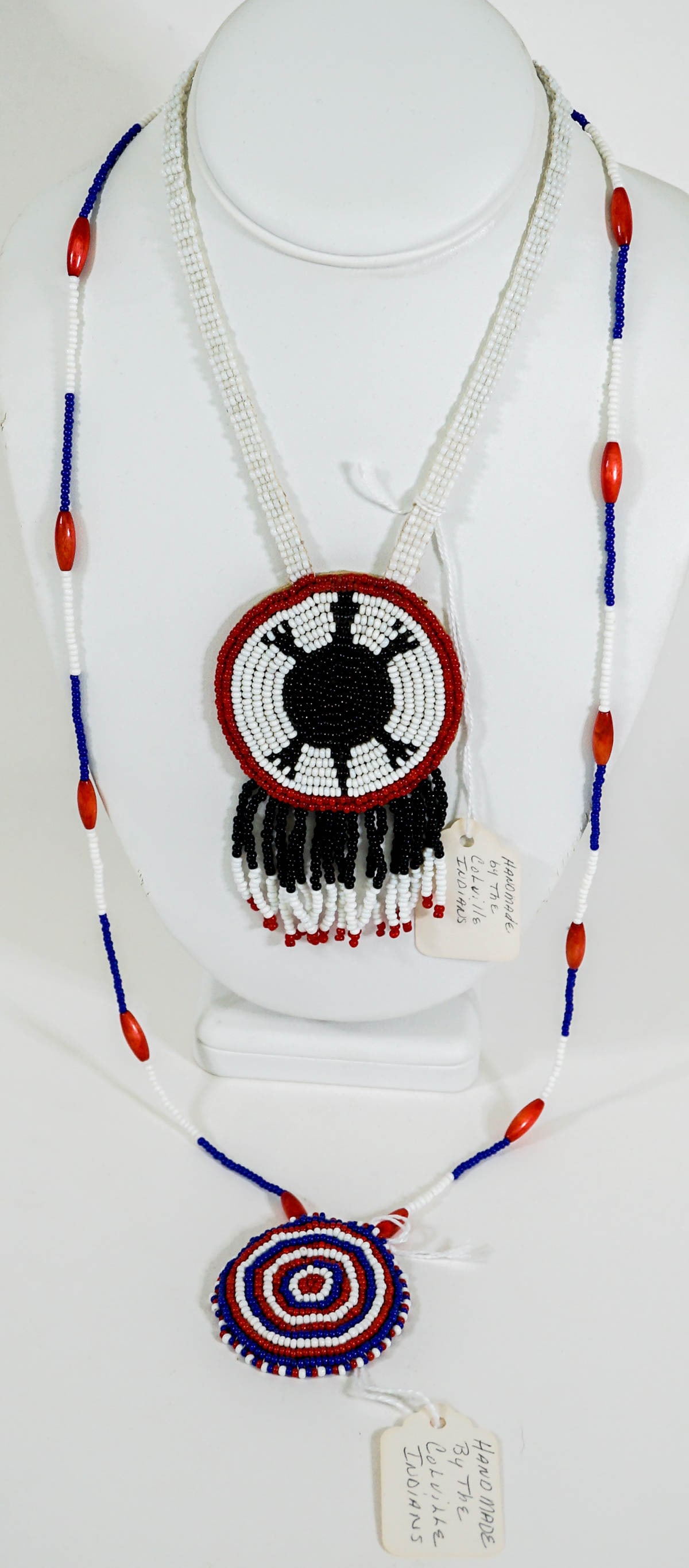 Inland NW Coleville Tribe (2) Beaded Necklaces (1 of 4)