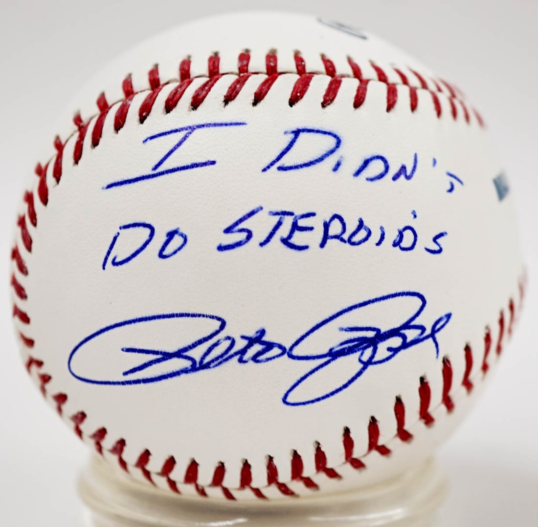 Pete Rose Signed Baseball I Didn't Do Steroids JSA (1 of 2)