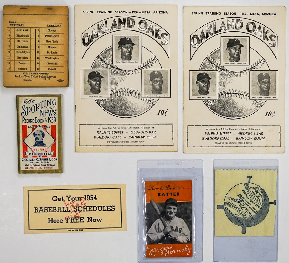 PCL, MLB Baseball Memorabilia (7 pcs) (1 of 4)