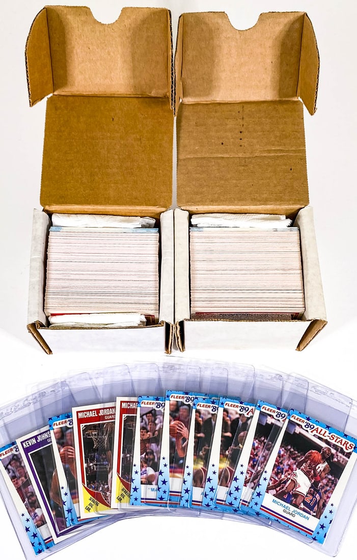 (2) 1989-90 Fleer Basketball Sets w/Stickers (1 of 4)