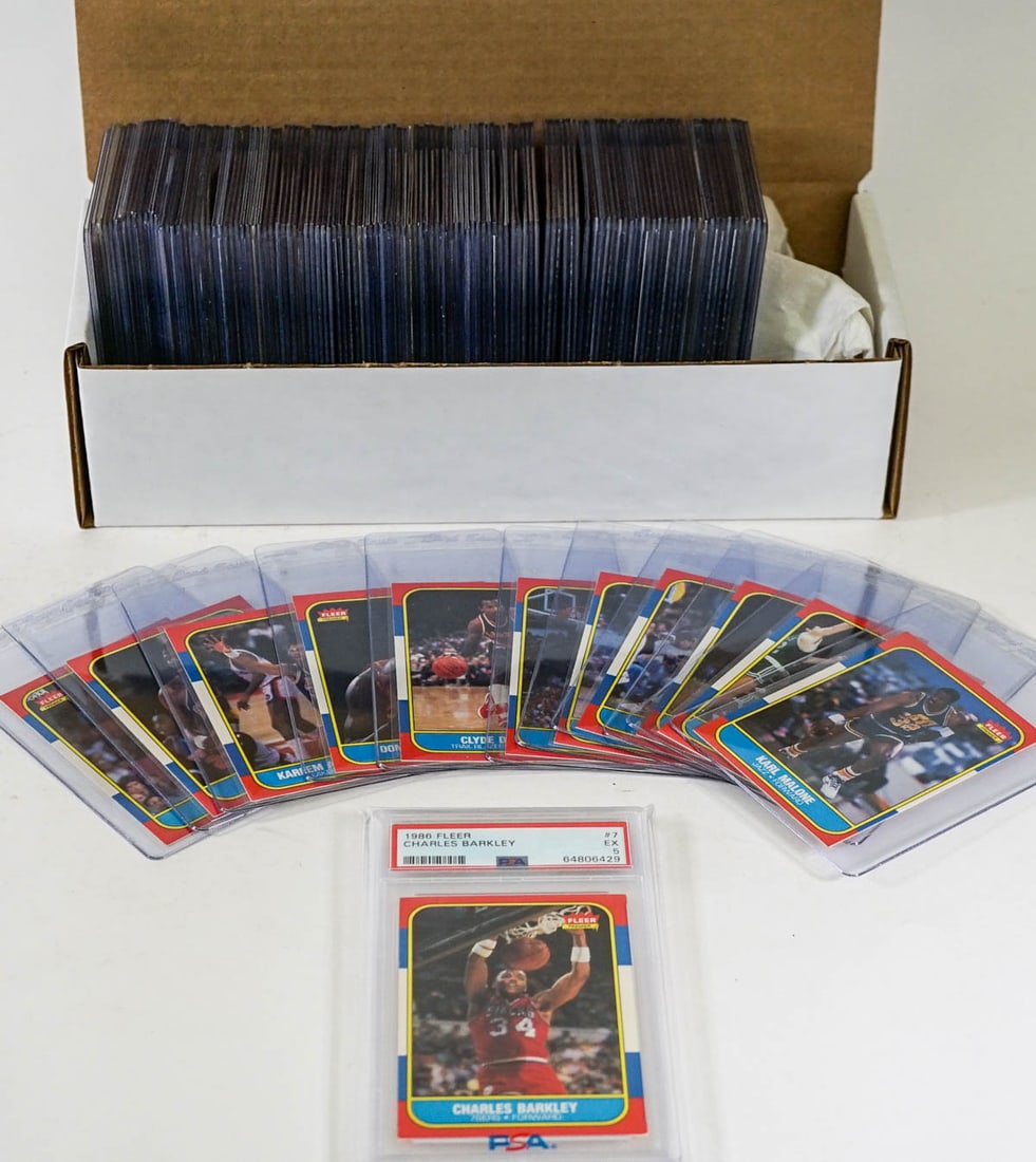1986-87 Fleer Basketball Near Complete Set 131/132 (1 of 7)