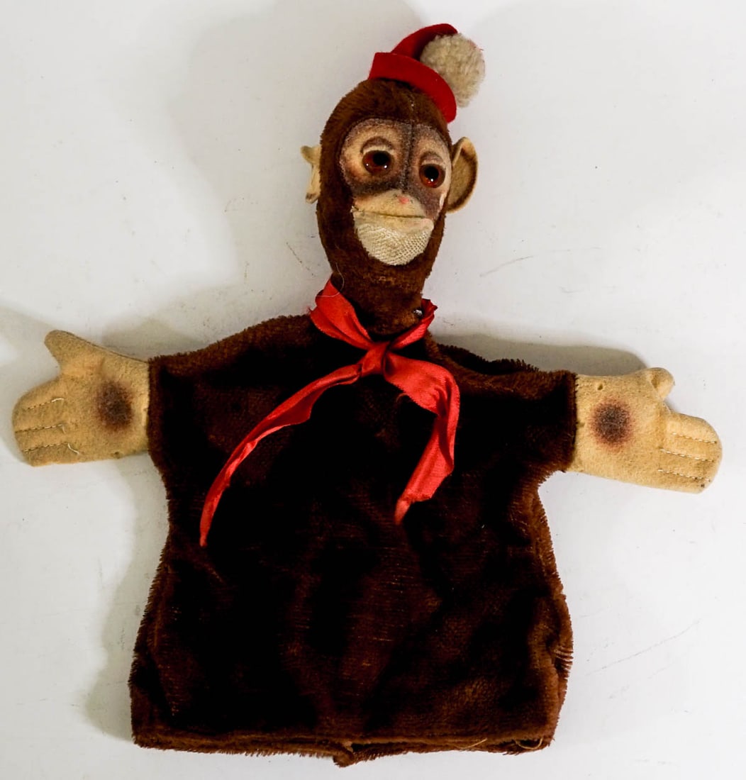 Antique STEIFF Jocko Monkey Hand Puppet - Once Upon A Puppet