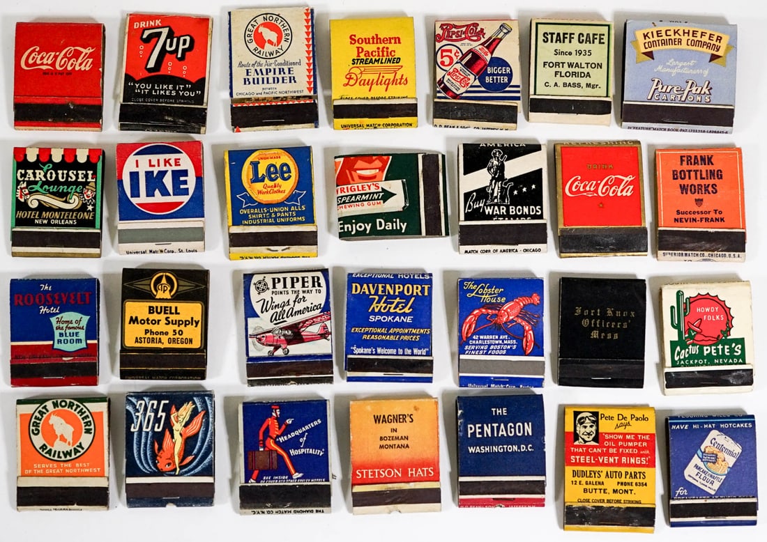 Vintage American Advertising (28) Matchbooks (1 of 2)