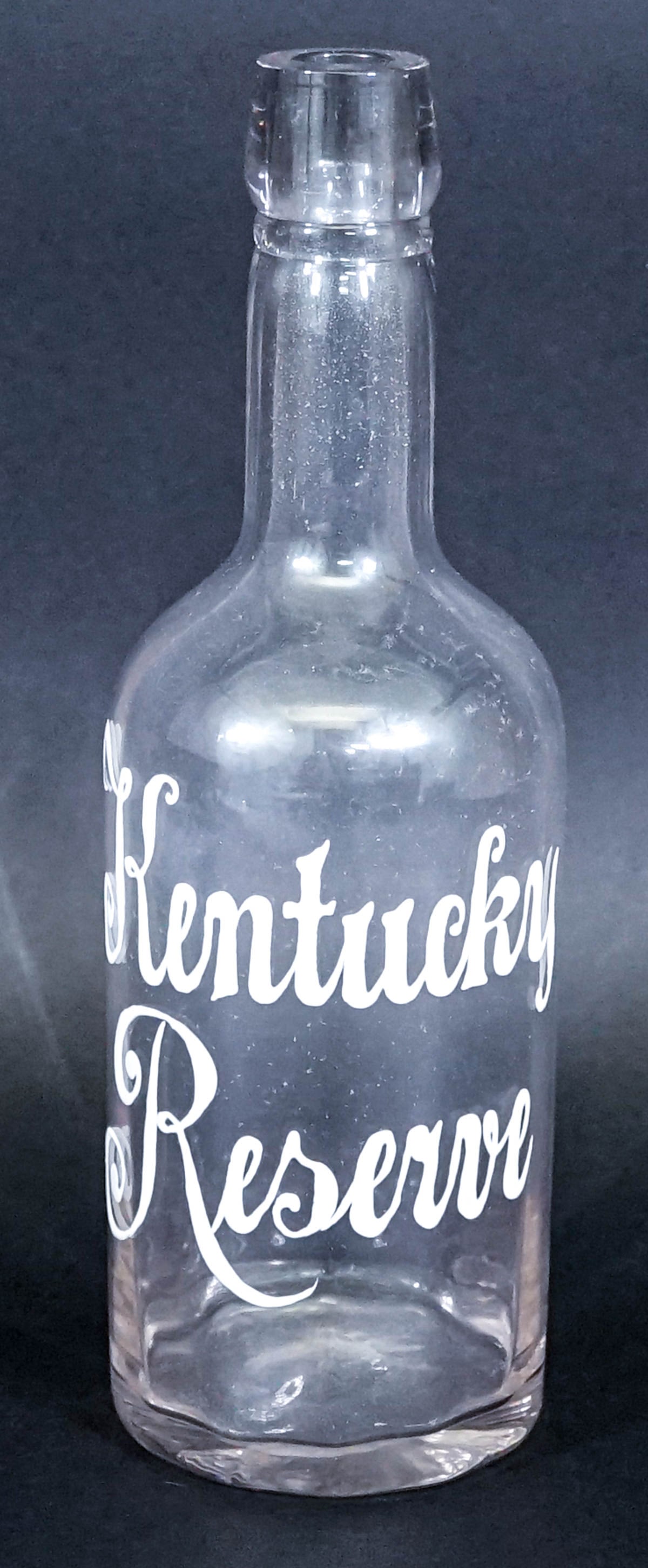 Kentucky Reserve Back Bar Whiskey Bottle [Enamel] (1 of 6)