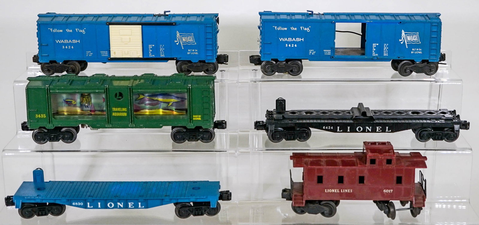 Lionel Specialty Rail Cars: Lionel Specialty Rail Cars. Provenance: Missoula, Montana Private Collection. Untested, from a lifelong collector who serviced and repaired trains requiring any attention. If lot is absent of a condit