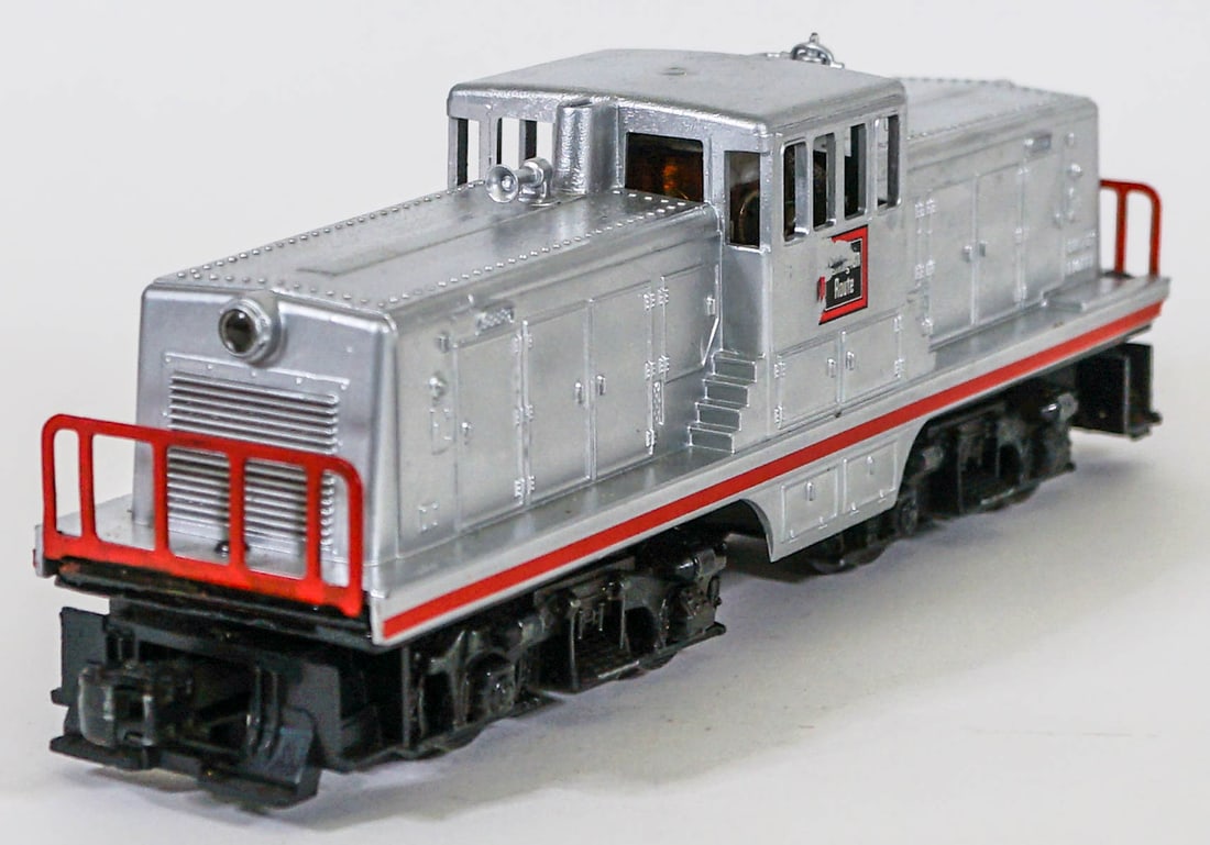 Lionel Diesel Switcher Burlington Route: Lionel Diesel Switcher Burlington Route. Provenance: Missoula, Montana Private Collection. Untested, from a lifelong collector who serviced and repaired trains requiring any attention. If lot is absen