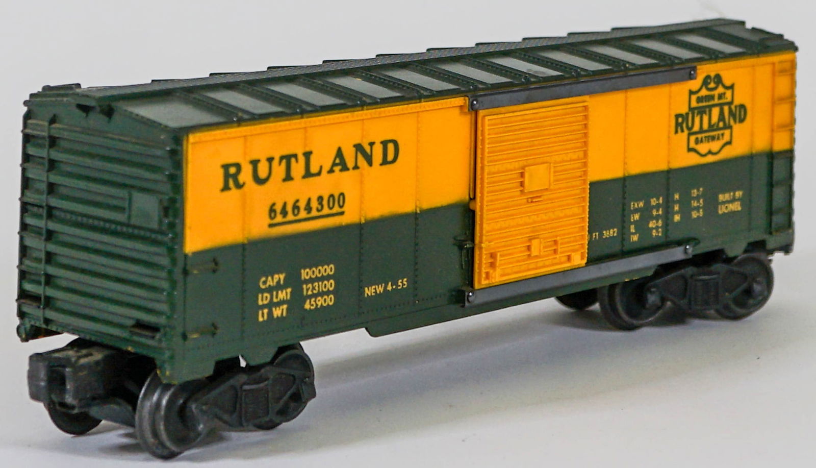 Lionel O Scale Rutland 6464300 Box Car (1 of 3)