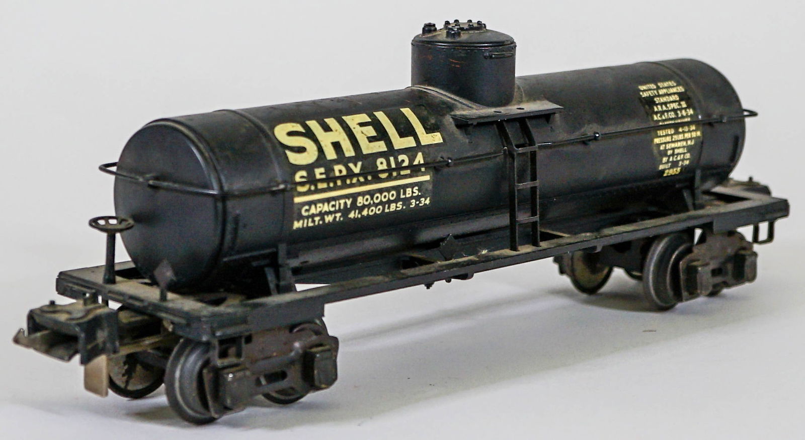Prewar Shell 2955 SEPX 8124 Tank Car (1 of 3)