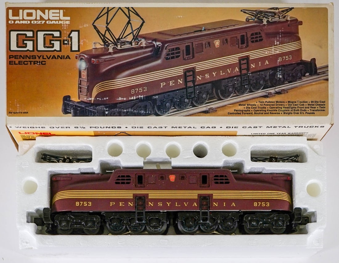 Lionel 6-8753 Pennsylvania Electric MIB: Lionel 6-8753 Pennsylvania Electric MIB. Provenance: Missoula, Montana Private Collection. Untested, from a lifelong collector who serviced and repaired trains requiring any attention. If lot is absen