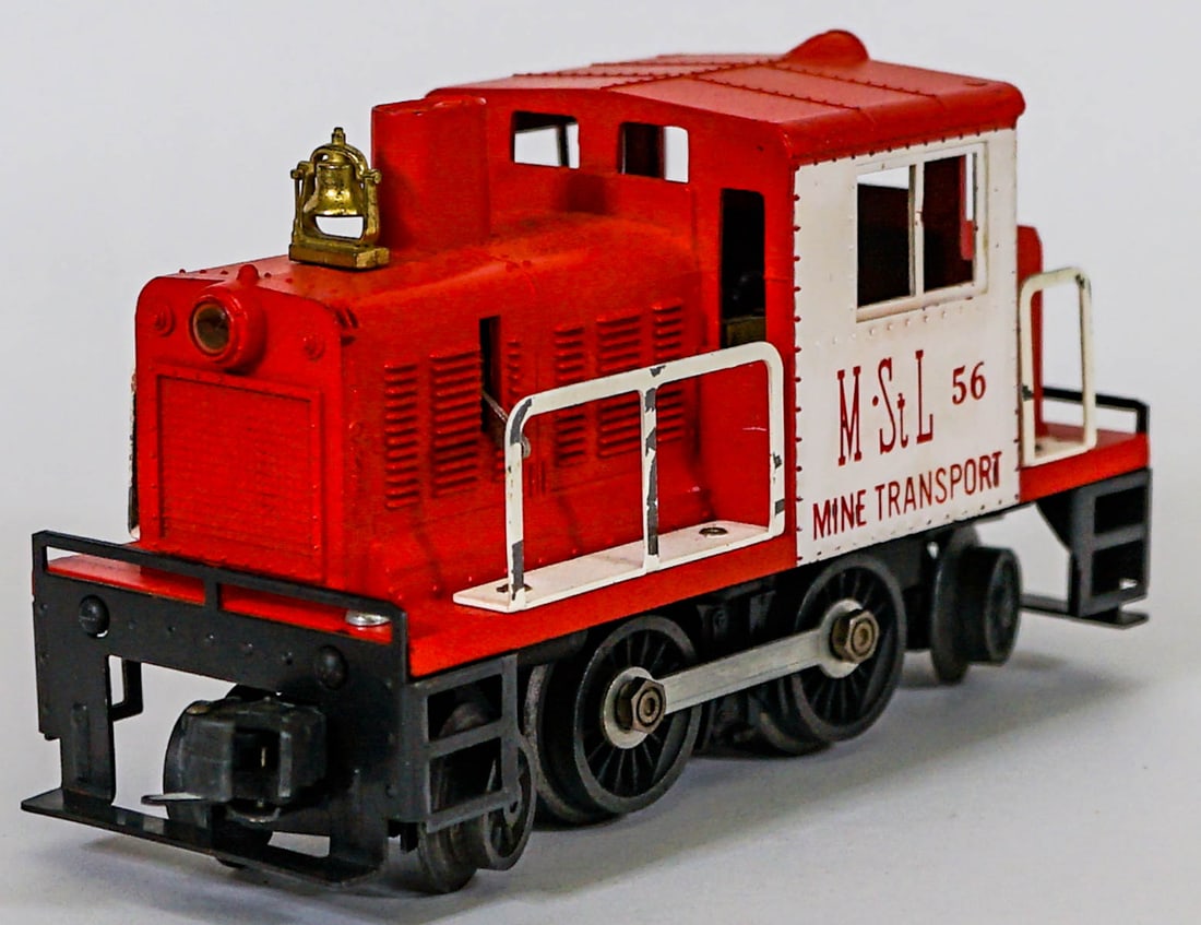 Lionel #56 Minneapolis & St. Louis Mine Transport: Lionel #56 Minneapolis & St. Louis Mine Transport. EX. Provenance: Missoula, Montana Private Collection. Untested, from a lifelong collector who serviced and repaired trains requiring any attention. I