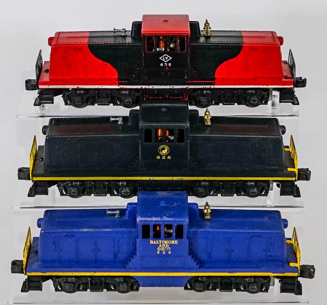 Lionel Engines (3): Lionel Engines (3). Provenance: Missoula, Montana Private Collection. Untested, from a lifelong collector who serviced and repaired trains requiring any attention. If lot is absent of a condition repo