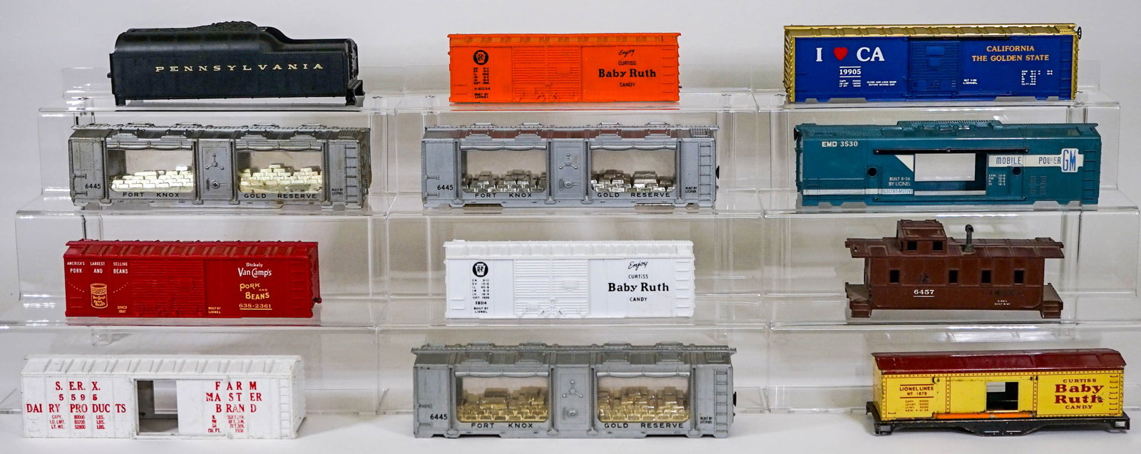 Lionel Shells (12): Lionel Shells (12). Provenance: Missoula, Montana Private Collection. Untested, from a lifelong collector who serviced and repaired trains requiring any attention. If lot is absent of a condition repo