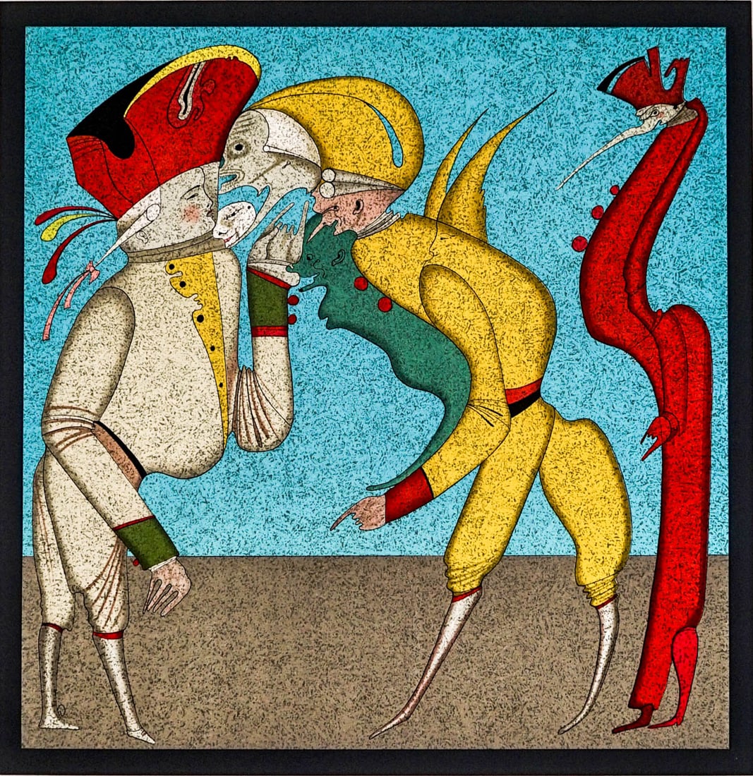 Mihail Chemiakin (B. 1943) Lithograph in Colors (1 of 4)